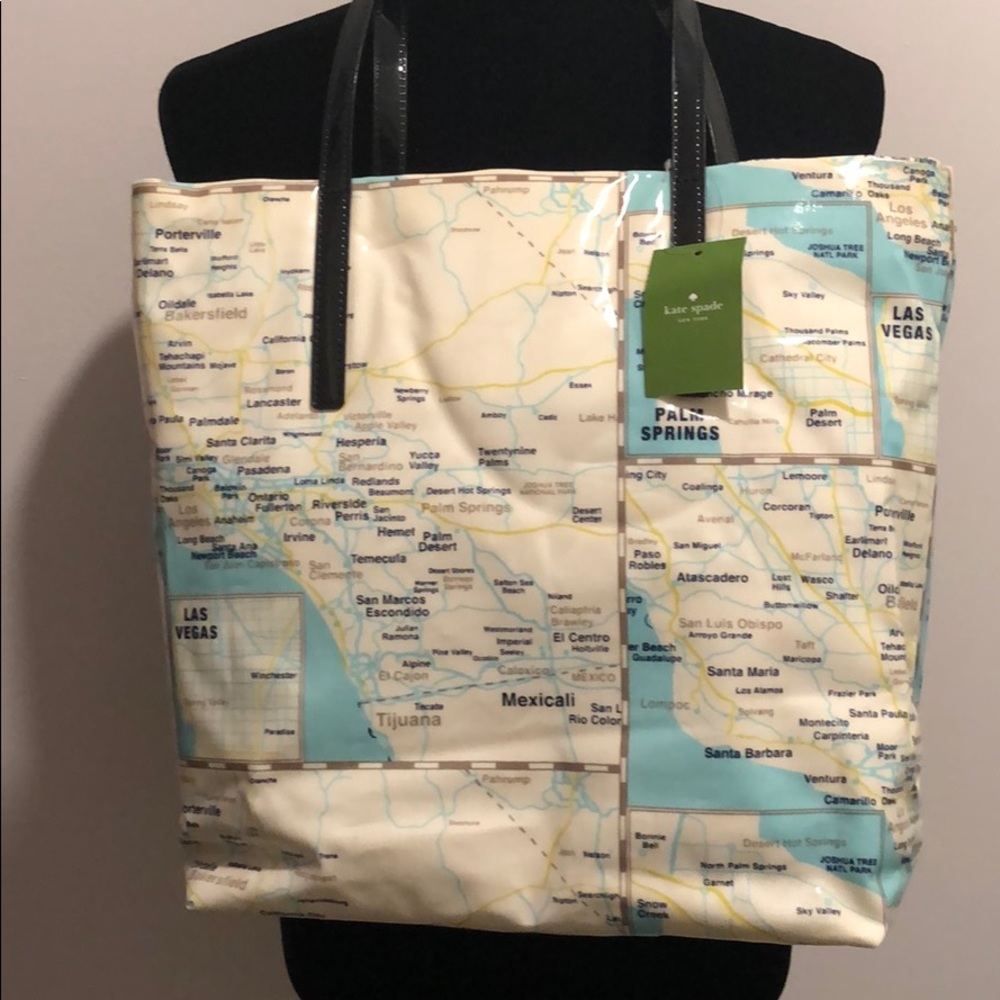 NWT kate spade day-cation off the map shopper tote